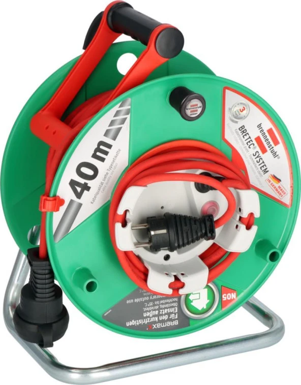 Brennenstuhl Garant G Bretec Serisi IP44 Lisanslı Cablepilot 38+2 Metre Bahçe ve Dış Mekan için Makaralı Kablo ürün görseli