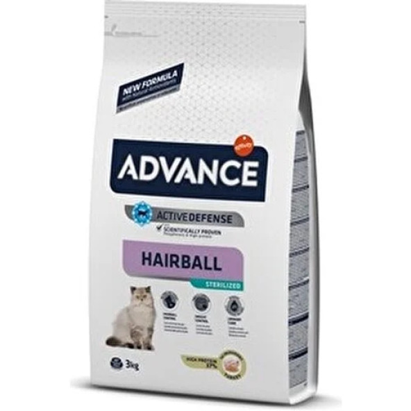 Advance Cat Sterilized Hairball 3Kg Kısırlaştırılmış Kedi Maması