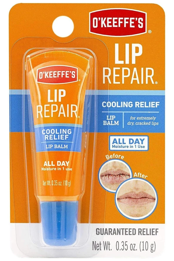 O'Keeffe's Lip Balm Cooling Relief Onarıcı Dudak Kremi 10GR