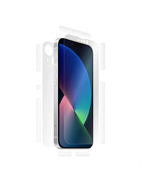 Tfy Store İphone 11 Uyumlu Ön+Arka+Kamera çerçeve Koruyuculu 360 derece Ekran Koruyucu Jelatin