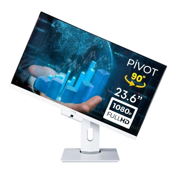 Turbox TAx1225 i5 7300HQ 8GB Ram 256GB NVMe SSD 23.6 inç FHD Pivot Webcam All in One PC - 2