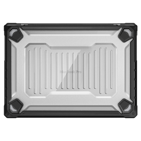 Spigen MacBook Pro 14" M2 (2023) / M1 (2021) Kılıf Rugged Armor Black - ACS04409 - 2