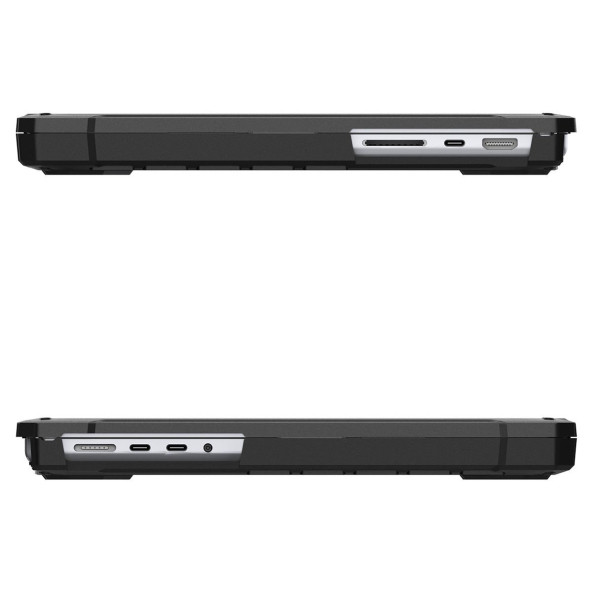 Spigen MacBook Pro 14" M2 (2023) / M1 (2021) Kılıf Rugged Armor Black - ACS04409 - 4