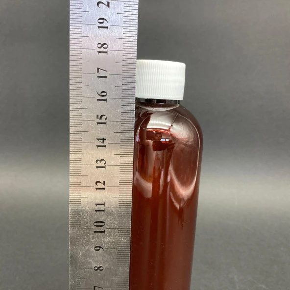 250 cc Kahverengi  Pet  Şişe - Beyaz Kapaklı- 250ml Kapaklı Plastik Şişe x 10 Adet - Resim 2