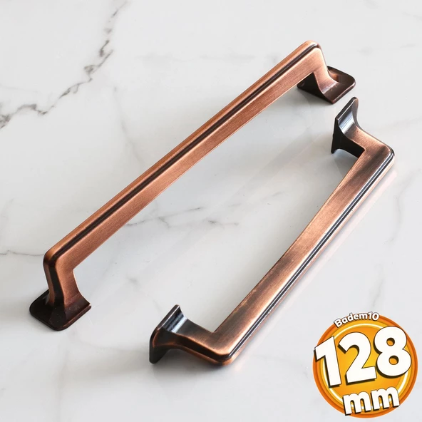Penguen 128 mm Eskitme Antik Bakır Metal Mobilya Mutfak Çekmece Dolap Dolabı Kulpu Kulbu Kulpları