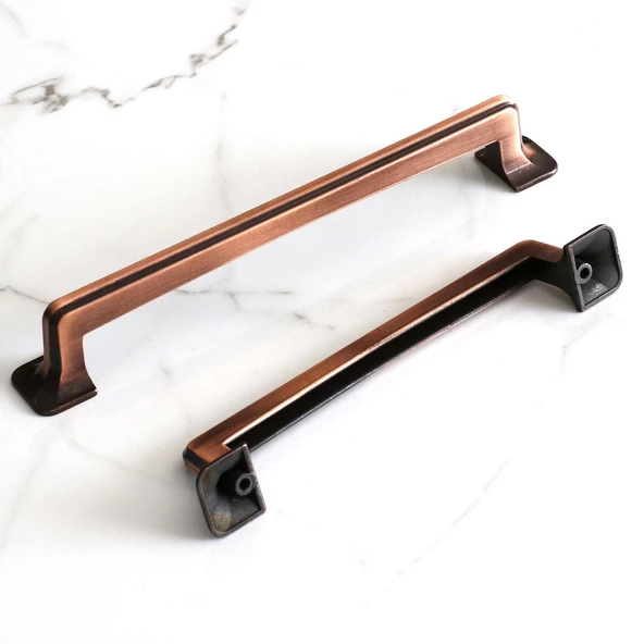 Penguen 160 mm Eskitme Antik Bakır Metal Mobilya Mutfak Çekmece Dolap Dolabı Kulpu Kulbu Kulpları - Resim 7