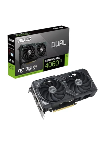 Asus NVIDIA GeForce RTX 4060 Ti Dual OC DUAL-RTX4060TI-O8G 8 GB GDDR6 128 Bit Ekran Kartı