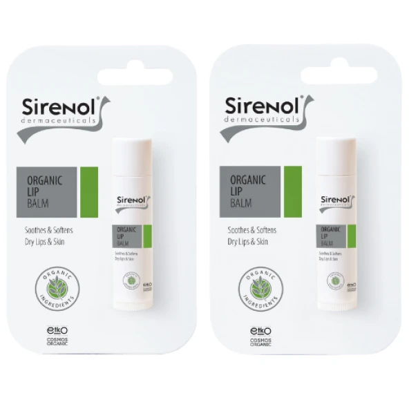 Sirenol 2'Li Organik Dudak Balmı