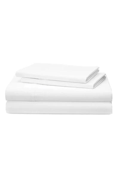 Çift Kişilik Düz Lastiksiz Çarşaf 220x240 Cm Otel Çarşafı Beyaz - 2