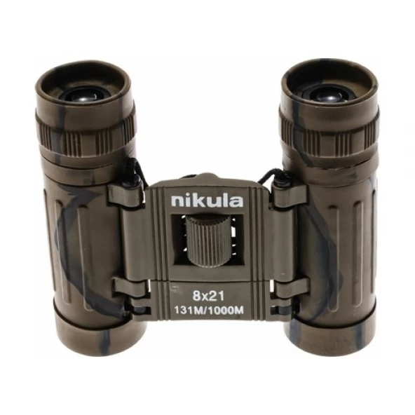 Nikula 8x21 Av Dürbünü - 131m/1000m - Kauçuk Kaplama - Kamuflaj