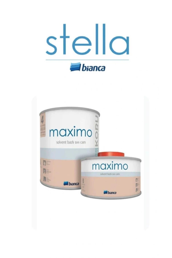 Stella Maximo Solvent Bazlı Sıvı Cam - Parlak