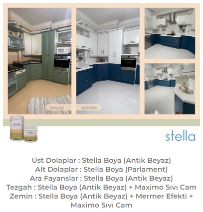 Stella Su Bazlı Akrilik Boya Antik Beyaz - Resim 3