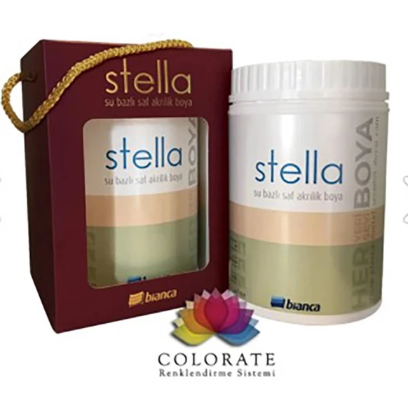 Stella Su Bazlı Akrilik Boya Antik Beyaz - Resim 2