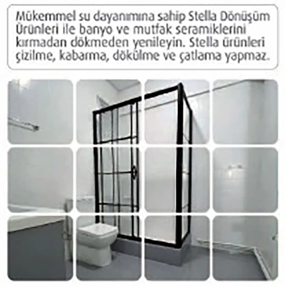 Stella Boya Banyo Zemin Ve Duvar Boyama Seti 2 Lt - 2