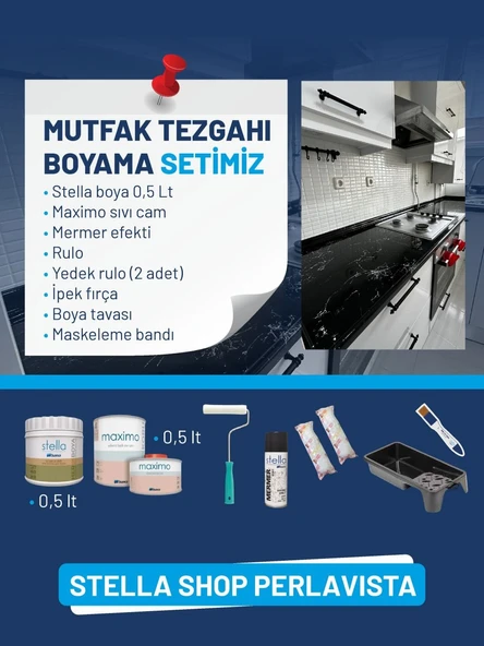 Stella Akrilik Boya Tezgah Boyama Seti 0.5 Lt