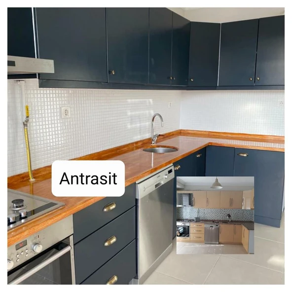 Stella Su Bazlı Saf Akrilik Boya-7016 Antrasit 1 Lt - Resim 4