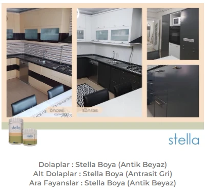 Stella Su Bazlı Saf Akrilik Boya-1020 Antik Beyaz - 0,5 Lt - 3