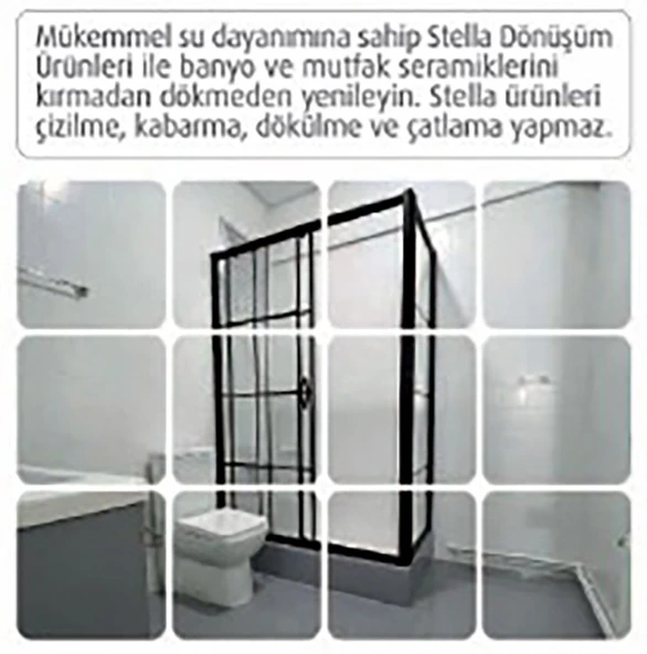 Stella Boya Banyo Zemin Ve Duvar Boyama Seti 2 Lt - 2