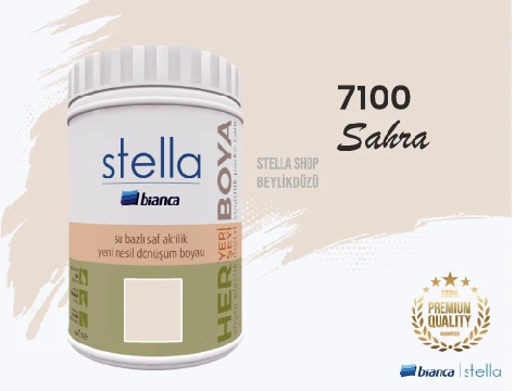 Stella Su Bazlı Saf Akrilik Boya Tüm Renkler 1Lt Her Yeri Boyar - Resim 7