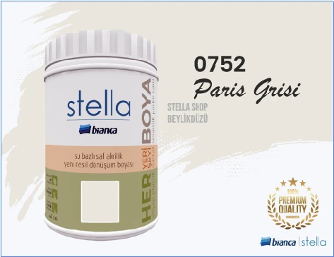 Stella Su Bazlı Saf Akrilik Boya Tüm Renkler 1Lt Her Yeri Boyar - Resim 6