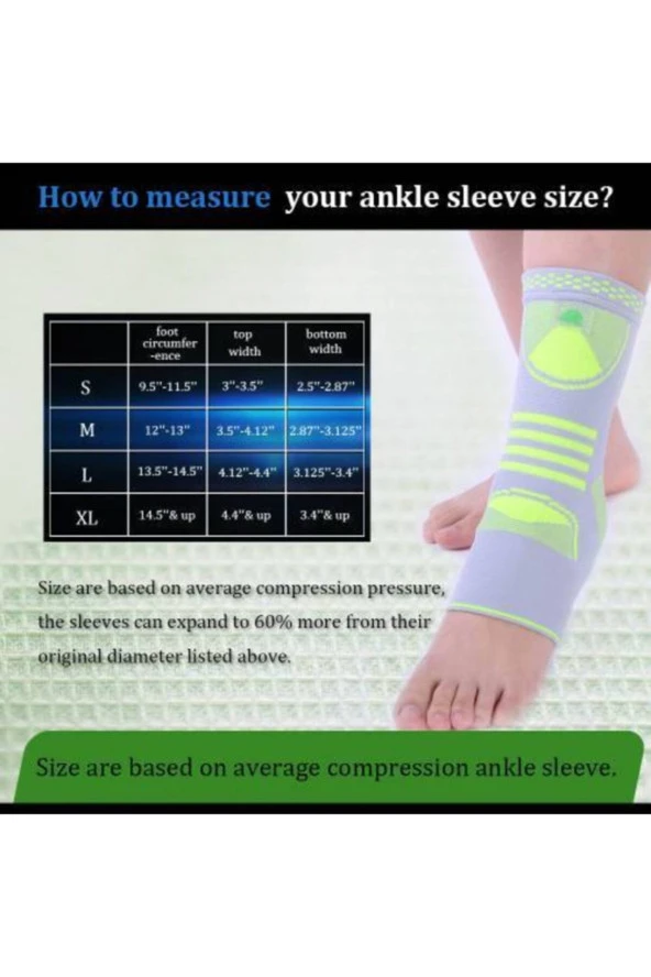 SOLES ÖRGÜ DESTEKLİ  AYAK BİLEKLİĞİ XL - 5