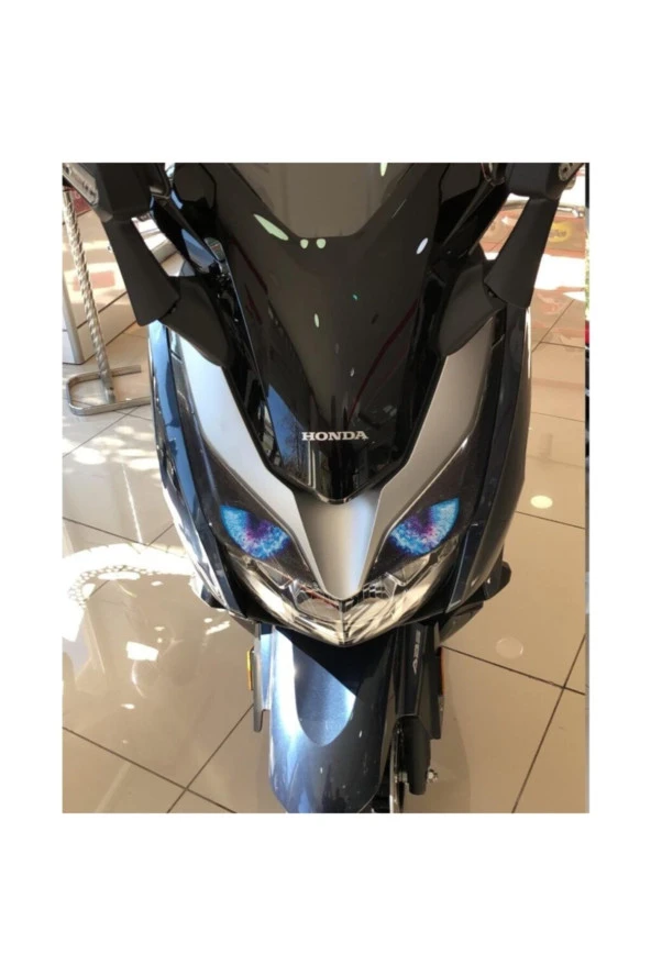Honda Pcx Far Stiker+far Kaşı 2018-2019-2020 Uyumlu Kırmızı - Resim 7