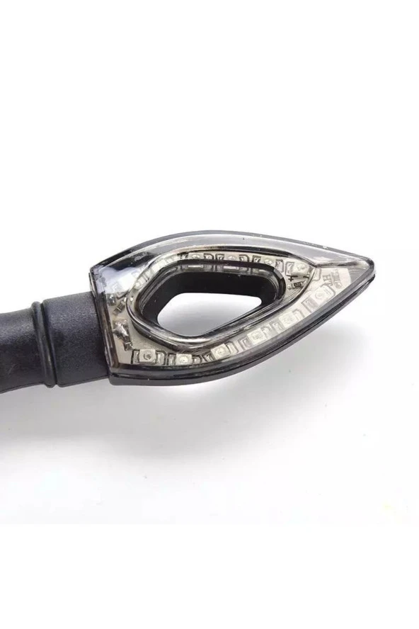 Motosiklet Üniversal Led Sinyal Füme Camlı - 3