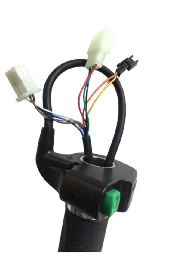 E-bike Vitesli Gaz Kolu 232 Yeşil Düğme 3 Işık - 2