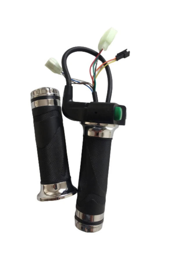 E-bike Vitesli Gaz Kolu 232 Yeşil Düğme 3 Işık - 5