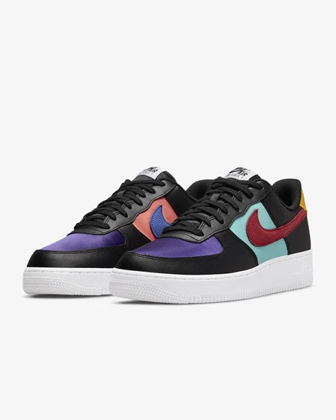 Nike Air Force 1 Low LV8 NBA x DH7436-001 Kadın Spor Ayakkabı - Resim 2