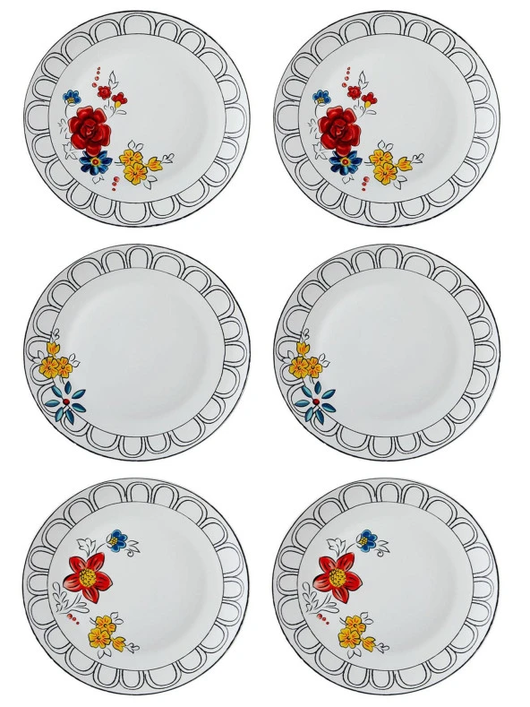 The Mia Fiore Servis Tabağı 6 Kişilik DNR0054
