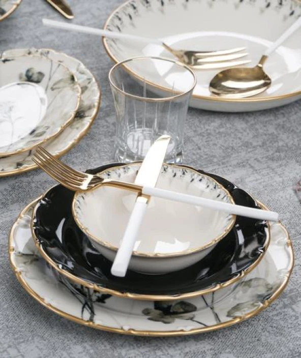 Acar Black Star 29 Parça Yemek Takımı XTL-012348/2 - 2