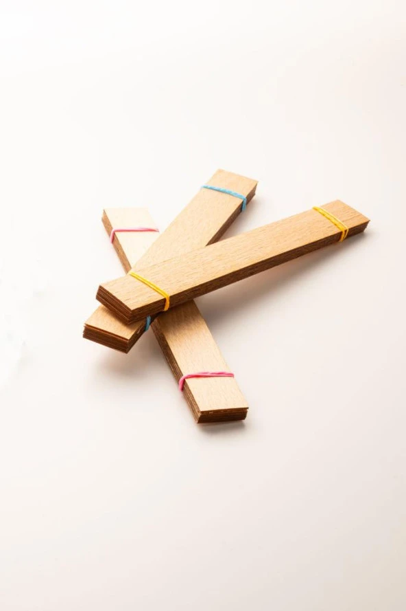 Ahşap Mum Fitili - 30 Adet ( 20mm x 150mm x 0,5mm ) ürün görseli