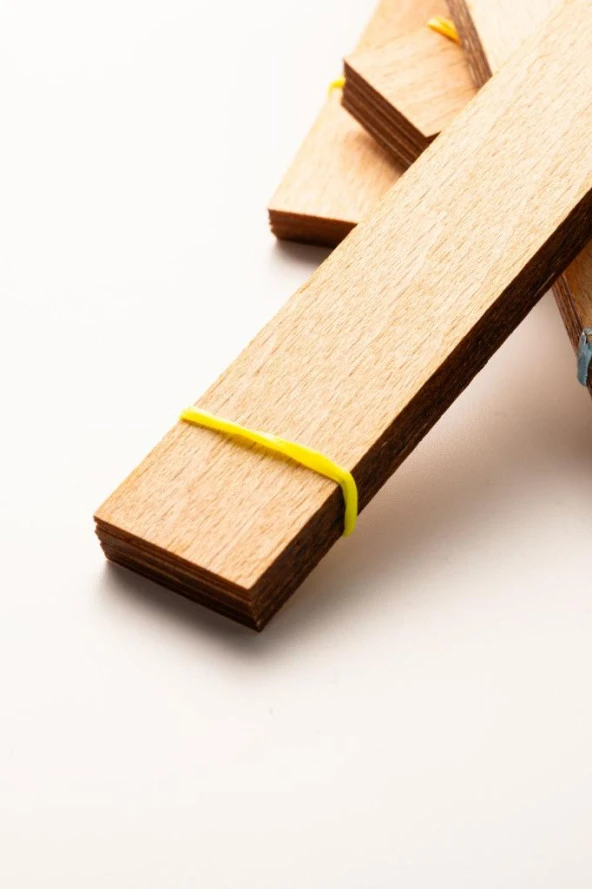 Ahşap Mum Fitili - 30 Adet ( 20mm x 150mm x 0,5mm ) - Resim 4