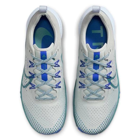 Nike React Pegasus Trail 4 Erkek Gri Koşu Ayakkabısı - DJ6158-005 - Resim 3