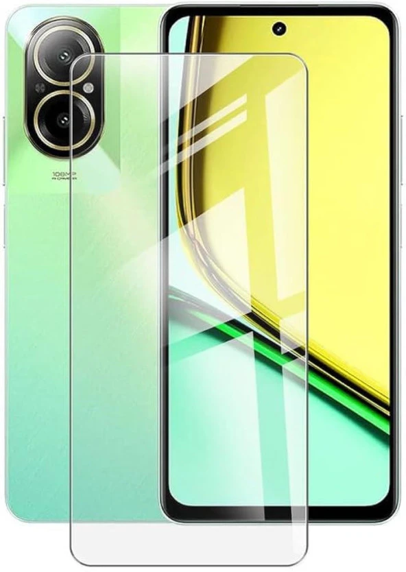 Realme 12 Lite ile Uyumlu Şeffaf Esnek Nano Cam Ekran Koruyucu