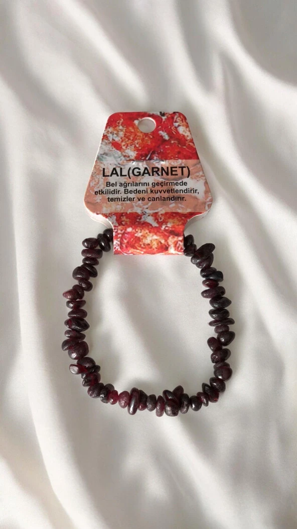 Lal Garnet Doğal Taş Bileklik - 2