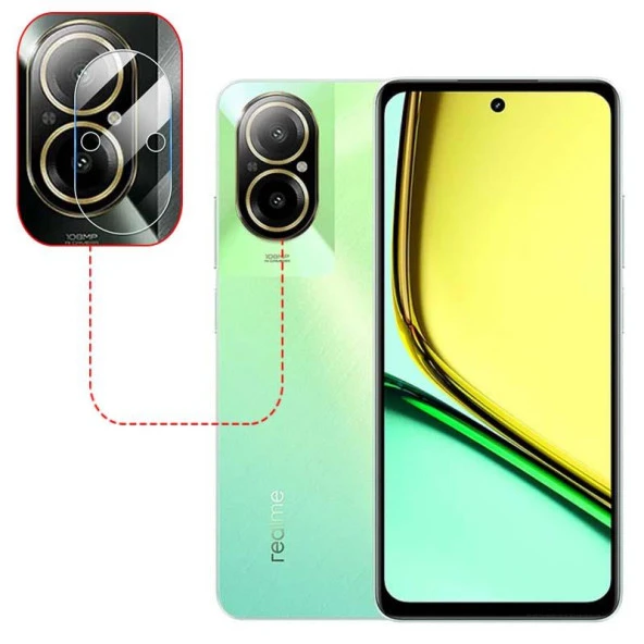 Realme 12 Lite Esnek Nano Kamera Lens Koruyucu (1 Set)