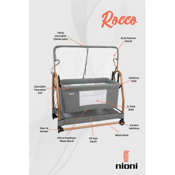 NİONİ ROCCO GRİ BEŞİK - 2