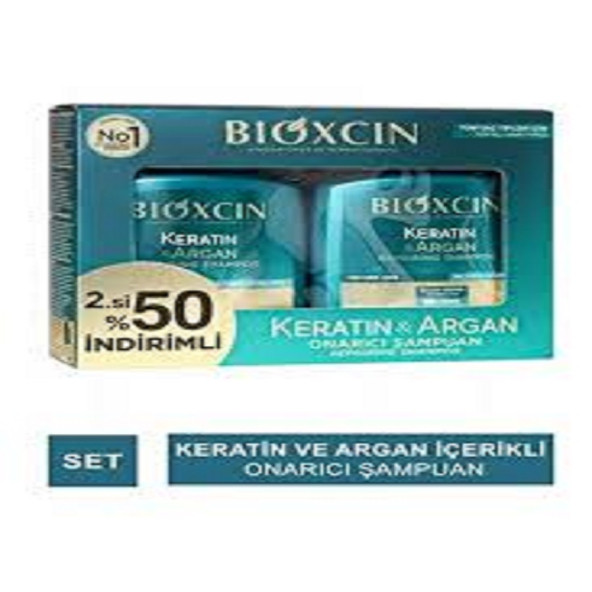 Bioxcin Keratin Ve Argan Onarıcı Şampuan 300 Ml 2 Li Avantaj Paket