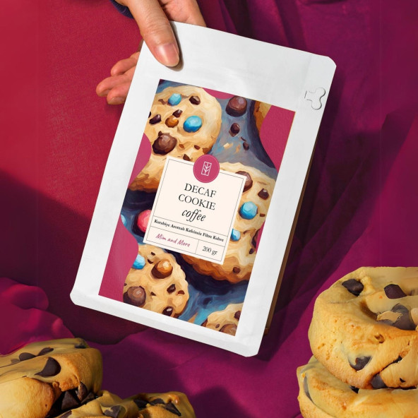 Mim and More Decaf Cookie Coffee Kafeinsiz Kurabiye Aromalı Çekirdek Kahve 200 Gr - 4