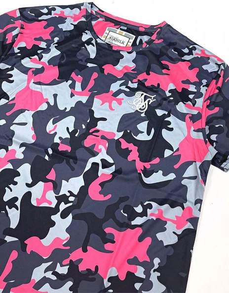SikSilk Kamuflaj Slim Fit Erkek Tişört - 3