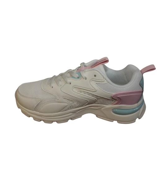 LUMBERJACK Kadın Beyaz Kalın Taban Memory Foam Sneaker Spor Ayakkabı - 8