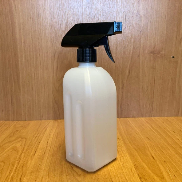 500 cc Dezenfektan  Şişesi - Siyah Tetik Spreyli- 500ml Beyaz Boş Dezenfektan Şişesi x 1 Adet