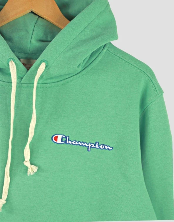 Champion Regular Kapüşonlu Sweatshirt Yeşil - 3