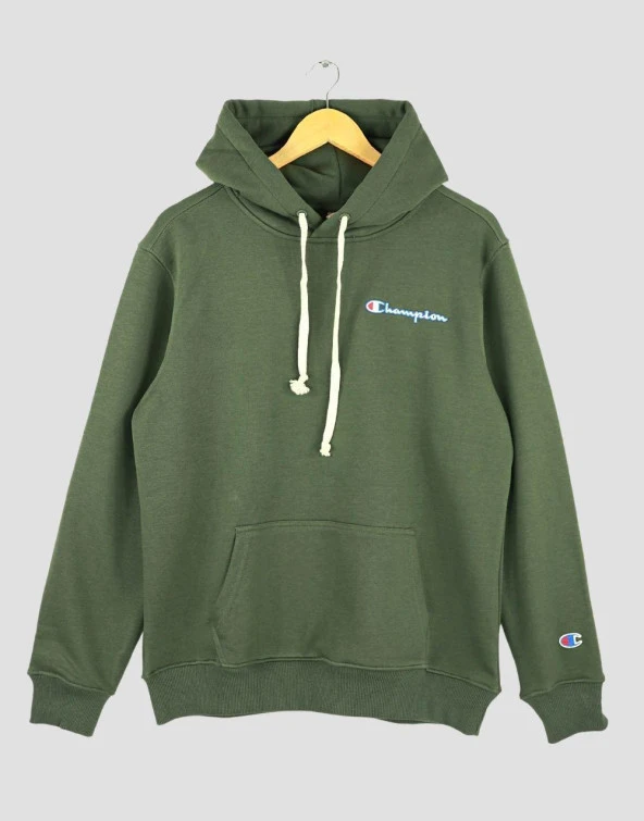 Champion Regular Kapüşonlu Sweatshirt Haki