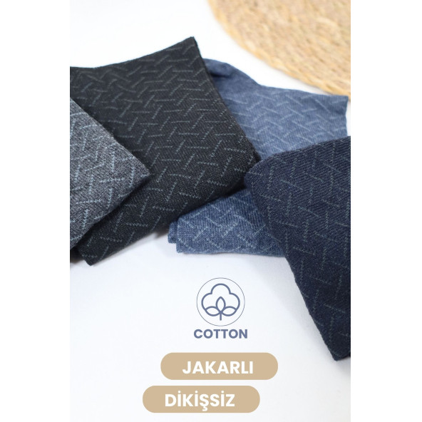 Erkek Çorap Cotton Dikişsiz Jakarlı Mevsimlik Uzun Çorap - 5