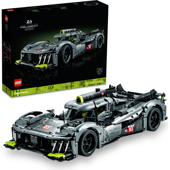 LEGO Technic PEUGEOT 9X8 24H Le Mans Hybrid Hypercar 42156 - Koleksiyonluk Model Araba Yapım Seti (1775 Parça) ürün görseli