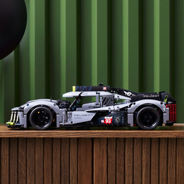LEGO Technic PEUGEOT 9X8 24H Le Mans Hybrid Hypercar 42156 - Koleksiyonluk Model Araba Yapım Seti (1775 Parça) - 9
