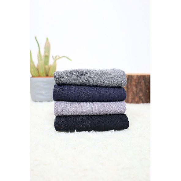 Erkek Bambu Çorap Burun Dikişsiz Soft Yıkamalı Parfümlü Uzun Erkek Çorap - 3